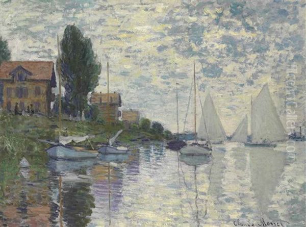 Au Petit-gennevilliers Oil Painting by Claude Monet