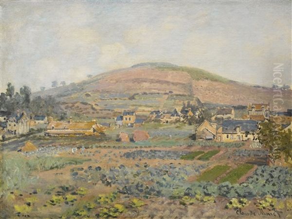 Le Mont Riboudet A Rouen Au Printemps Oil Painting by Claude Monet