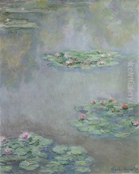 Nympheas Oil Painting by Claude Monet