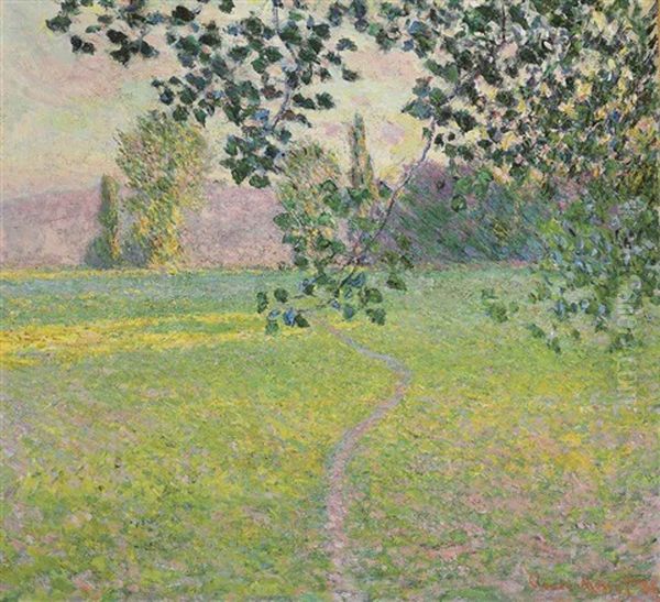 Paysage De Matin Oil Painting by Claude Monet