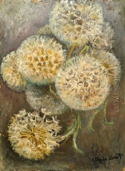 Dandelions Oil Painting by Claude Monet