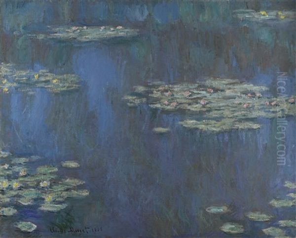 Nympheas Oil Painting by Claude Monet