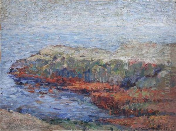 Cote Rocheuse Oil Painting by Claude Monet