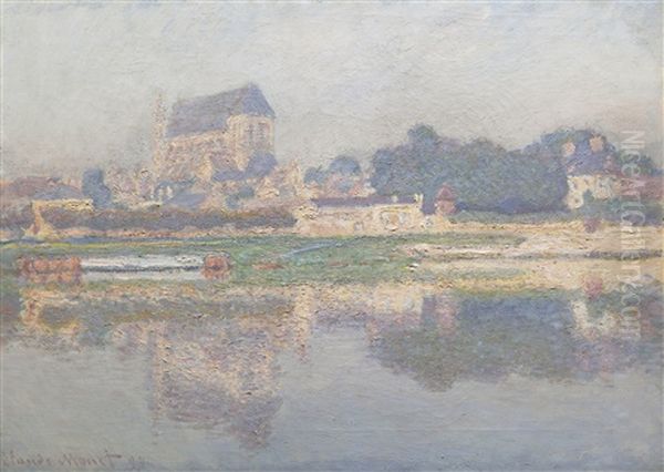 Eglise De Vernon, Soleil Oil Painting by Claude Monet