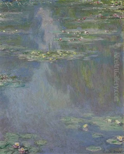 Nympheas Oil Painting by Claude Monet