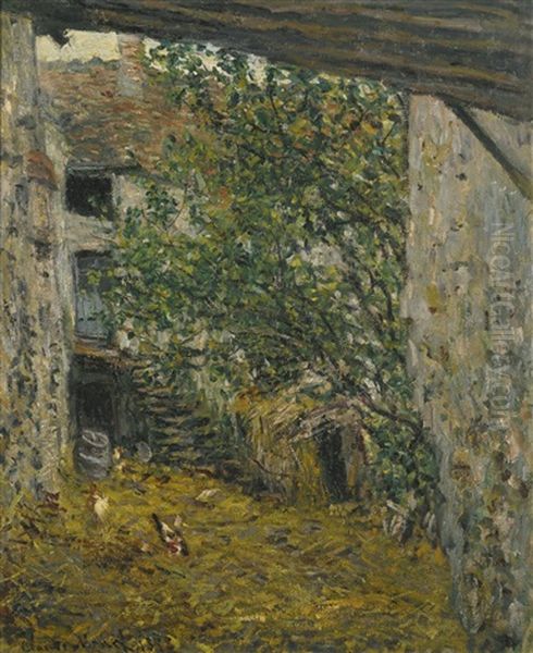 Cour De Ferme Oil Painting by Claude Monet