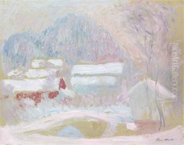 Paysage De Norvege, Sandviken Oil Painting by Claude Monet