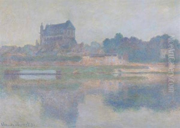 L'eglise De Vernon, Temps Gris Oil Painting by Claude Monet