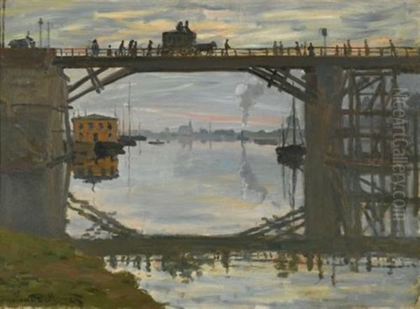 Le Pont De Bois Oil Painting by Claude Monet