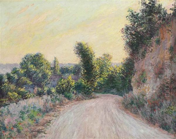 Chemin Oil Painting by Claude Monet