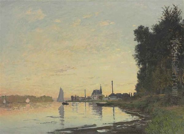 Argenteuil, Fin D'apres-midi Oil Painting by Claude Monet