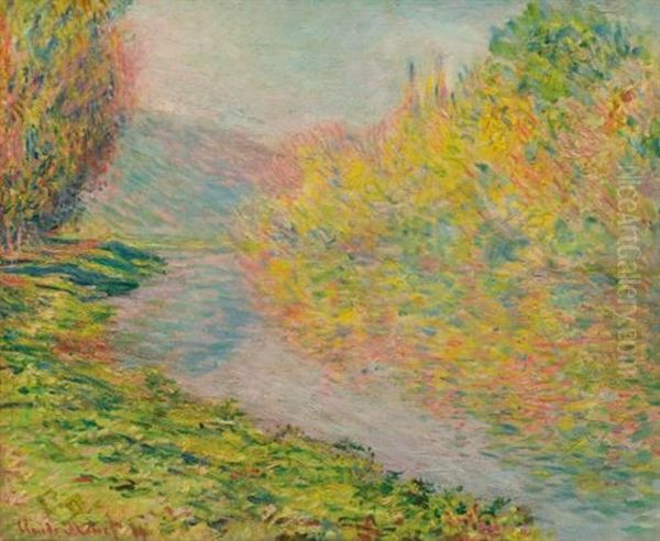 Automne A Jeufosse Oil Painting by Claude Monet