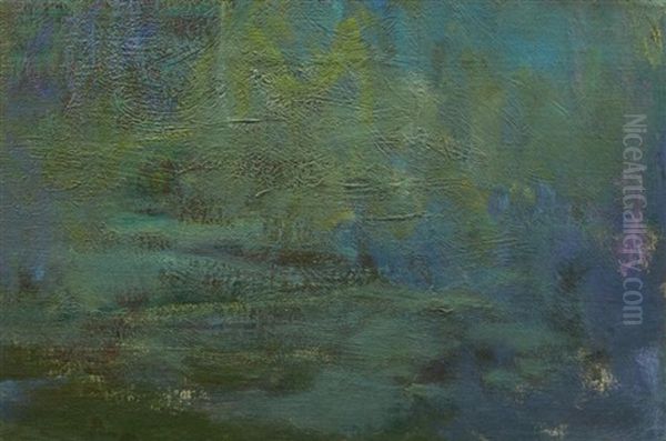 Nympheas (fragment) Oil Painting by Claude Monet