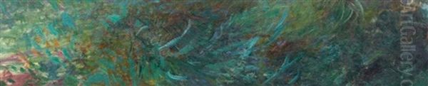 Nympheas (fragment) Oil Painting by Claude Monet