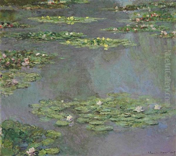 Nympheas Oil Painting by Claude Monet