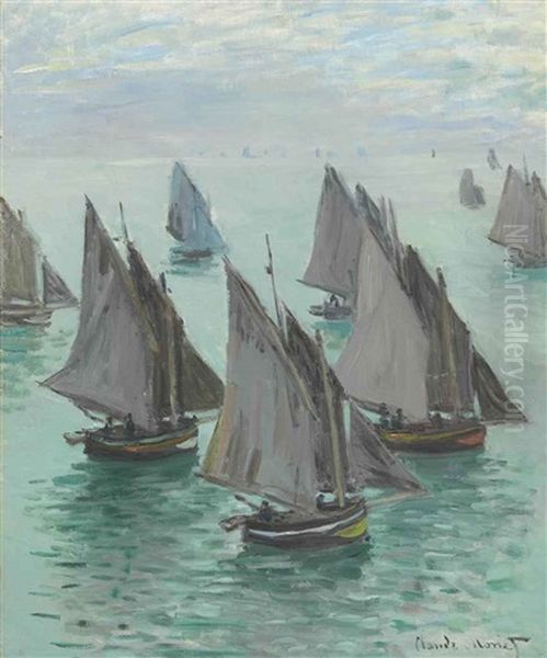 Bateaux De Peche, Temps Calme by Claude Monet