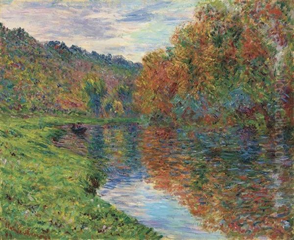 Le Bras De Jeufosse, Automne by Claude Monet