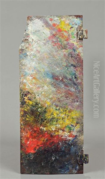 Palette Aux Deux Taches Rouges Oil Painting by Claude Monet