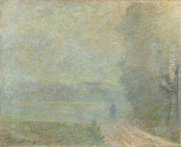 Chemin Dans Le Brouillard by Claude Monet