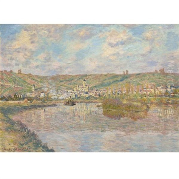 Fin D'apres-midi, Vetheuil Oil Painting by Claude Monet