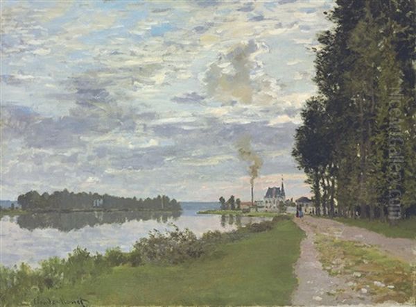 La Promenade D'argenteuil Oil Painting by Claude Monet