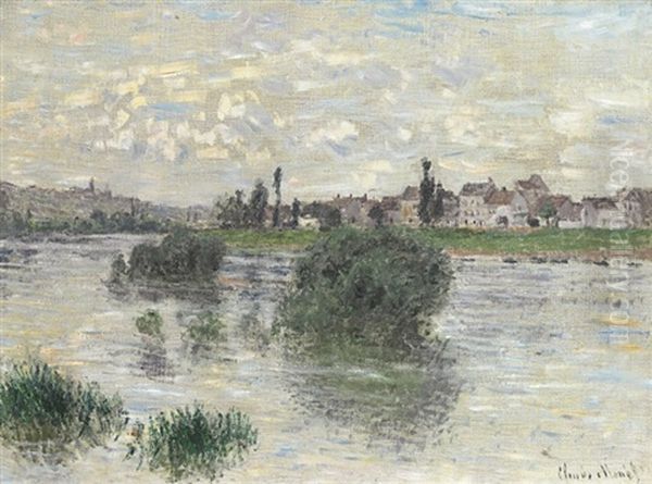 La Seine A Lavacourt Oil Painting by Claude Monet