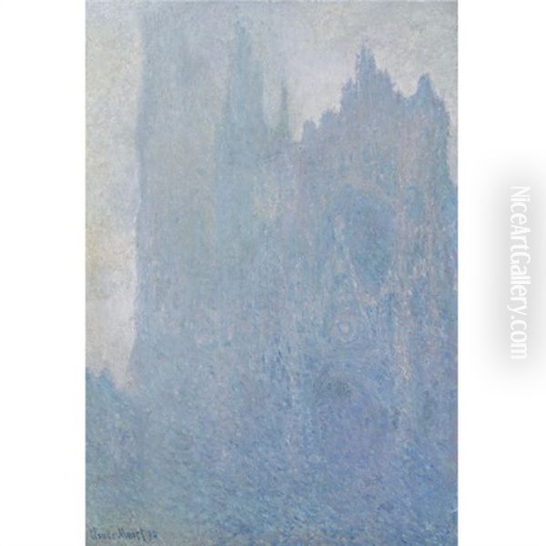 La Cathedrale Dans Le Brouillard Oil Painting by Claude Monet