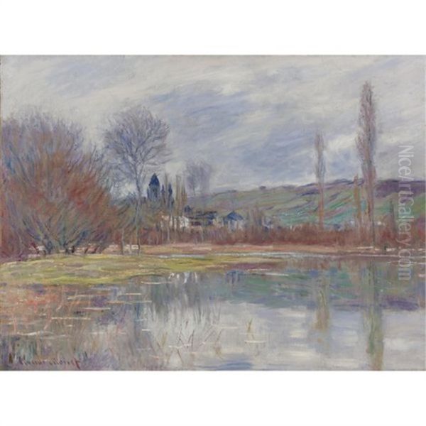 Printemps A Vetheuil Oil Painting by Claude Monet