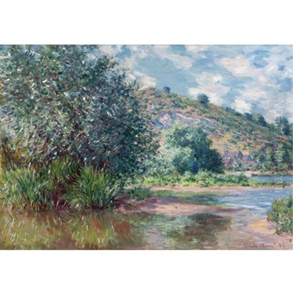 Paysage A Port-villez Oil Painting by Claude Monet