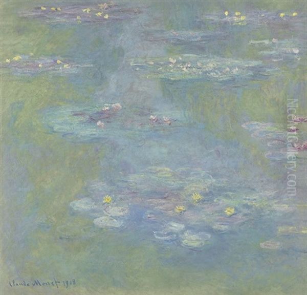 Nympheas Oil Painting by Claude Monet