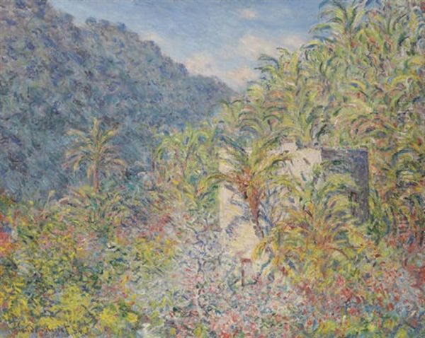 Vallee De Sasso Oil Painting by Claude Monet