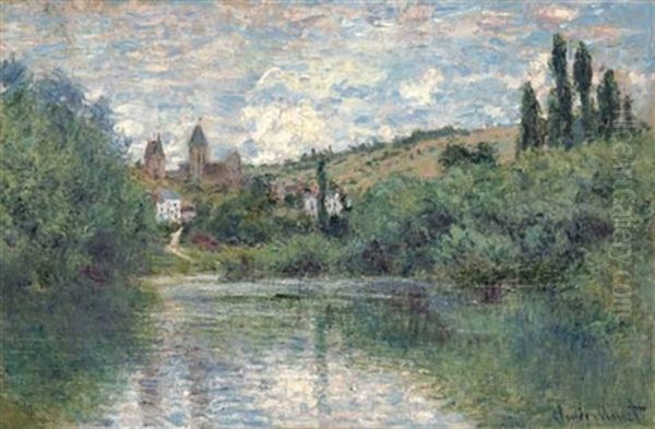 Vue De Vetheuil Oil Painting by Claude Monet