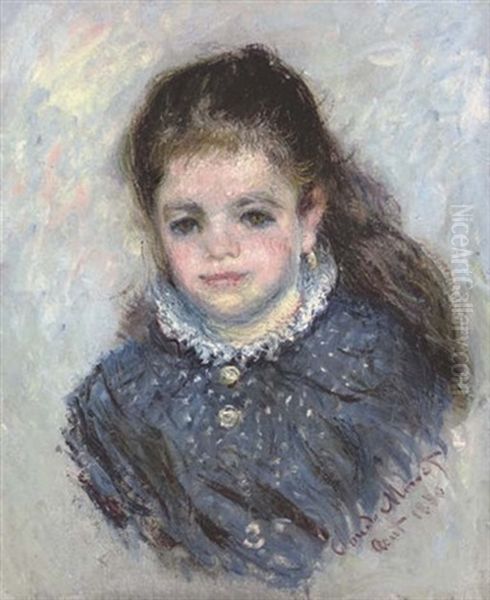 Portrait De Jeanne Serveau Oil Painting by Claude Monet