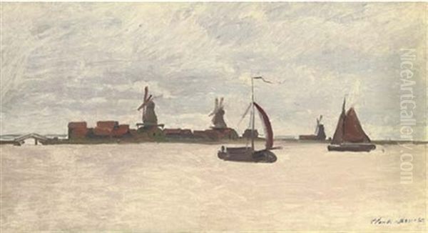 Le Voorzaan Oil Painting by Claude Monet