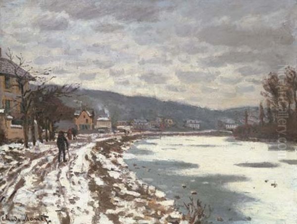 La Seine A Bougival Oil Painting by Claude Monet