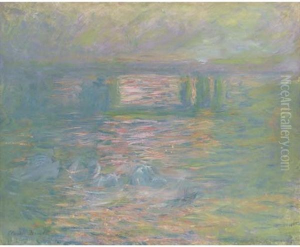 Charing Cross Bridge Oil Painting by Claude Monet