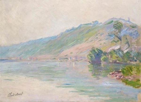 La Seine A Port-villez, Temps Clair Oil Painting by Claude Monet