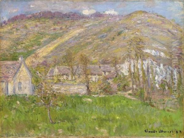 Hameau De Falaise Pres Giverny Oil Painting by Claude Monet