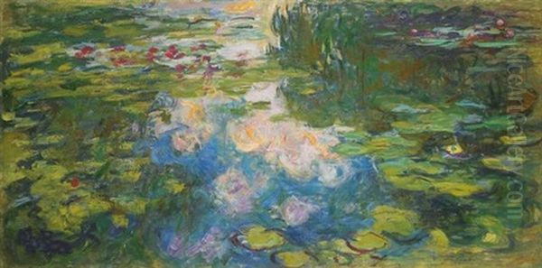 Le Bassin Aux Nympheas Oil Painting by Claude Monet