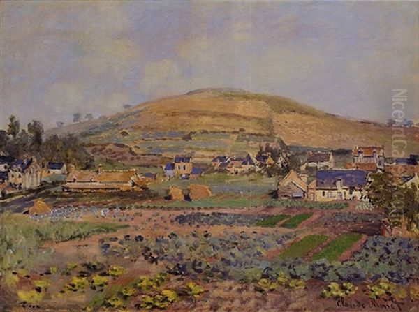 Le Mont Riboudet A Rouen Au Printemps by Claude Monet