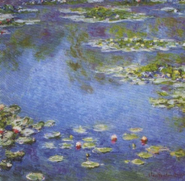 Nympheas Oil Painting by Claude Monet