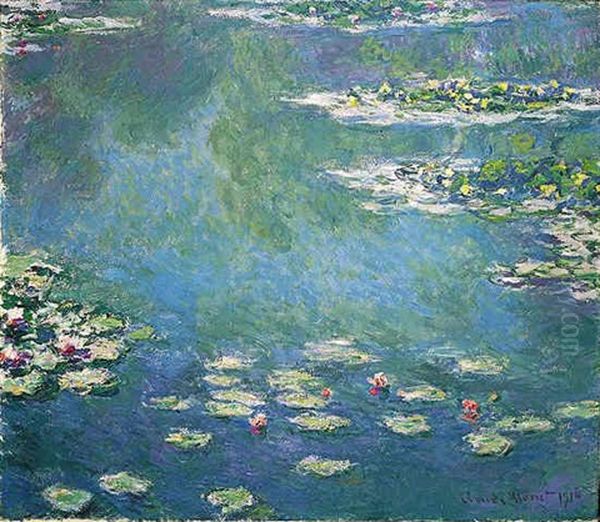 Nympheas Oil Painting by Claude Monet