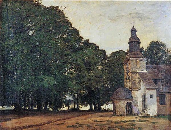 La Chapelle De Notre-dame De Grace, Honfleur Oil Painting by Claude Monet