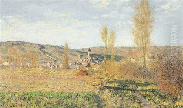 Vetheuil Au Soleil Oil Painting by Claude Monet