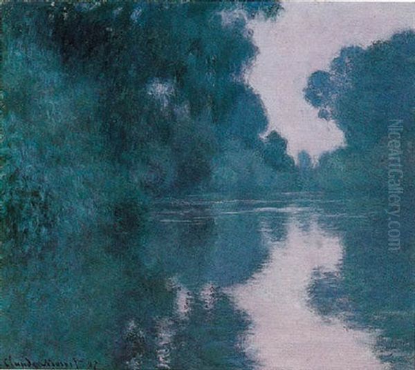 Matinee Sur La Seine, Pres De Giverny Oil Painting by Claude Monet