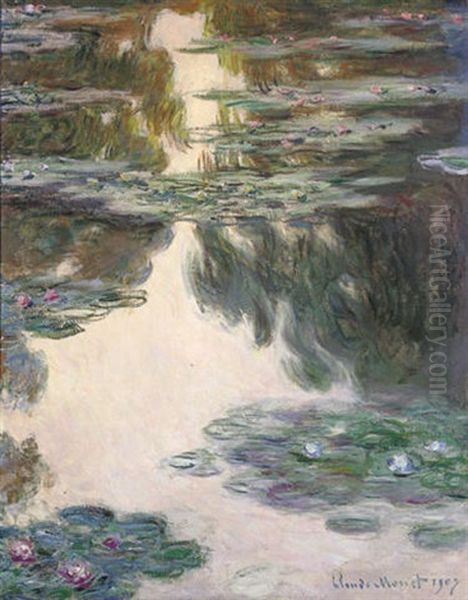 Nympheas Oil Painting by Claude Monet