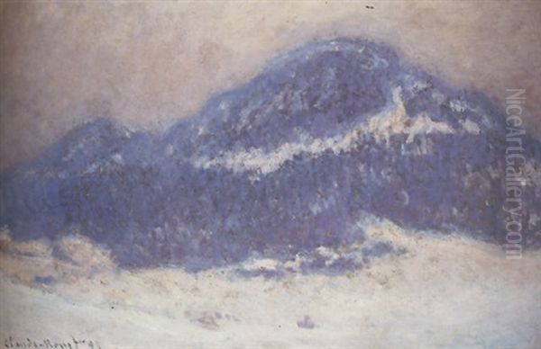 Mont Kolsaas, Temps Brumeux Oil Painting by Claude Monet