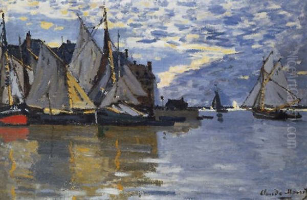 Voiliers Oil Painting by Claude Monet