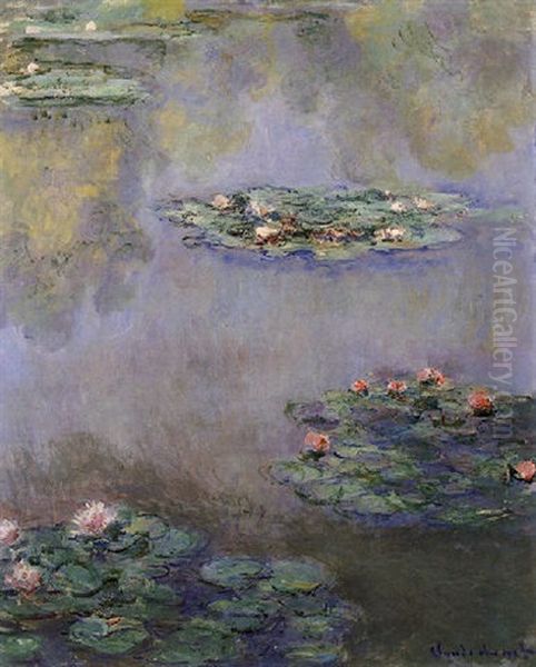 Nympheas Oil Painting by Claude Monet