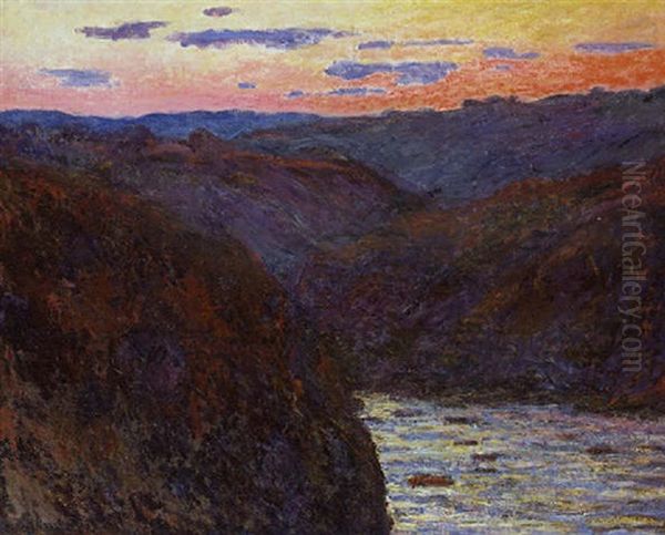 La Creuse, Soleil Couchant Oil Painting by Claude Monet